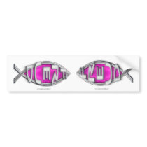 Freudfish Stickers bumper stickers by webcarve Freudfish Stickers bumper stickers