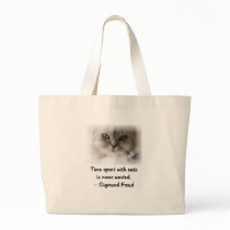 Freud's Cat Canvas Bag