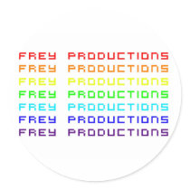 Frey Productions Rainbow Letters Sticker by d65511 Frey Productions Rainbow Letters Sticker