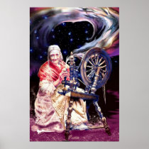 Freya at her Spinning Wheel by Portia St. Luke Print