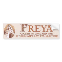 Freya, Goddess of Love and War bumper stickers by johnpryor2000 Freya, Goddess of Love and War bumper stickers