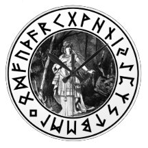 Freya Shield Round Wallclock