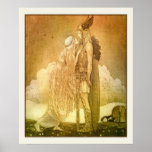 Freyja and Svipdag by John Bauer 1911 Posters