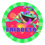 "Fribbets" from The GiggleBellies Round Stickers