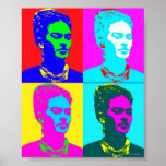 Frida Kahlo Andy Warhol Inspired Portrait Poster