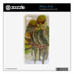 Frida Kahlo Painted Birds Decals For The iPhone 4