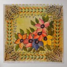 Frida Kahlo Painted Flores Posters