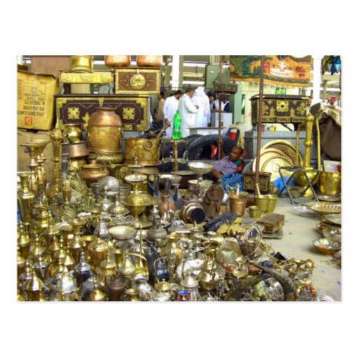 Friday market, Souq Juma, Kuwait 2007 Postcard