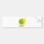 Friday Snail Bumper Sticker