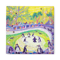 Fridge Art: Peckish Penguins magnets by johndyergallery Fridge Art: Peckish Penguins magnets