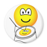 Embroidery emoticon   fridge_magents_magnet