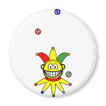 Juggling smile jester  fridge_magents_magnet