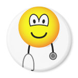 Doctor emoticon Stethoscope  fridge_magents_magnet