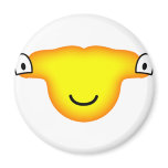 Hammerhead shark emoticon   fridge_magents_magnet
