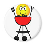 BBQ emoticon   fridge_magents_magnet