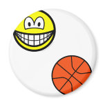 Basketball playing smile   fridge_magents_magnet