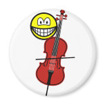 Cello playing smile   fridge_magents_magnet