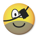 Bearded pirate emoticon   fridge_magents_magnet