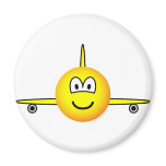 Airplane emoticon Jet  fridge_magents_magnet