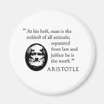 Fridge magnet - man, noblest of animals, Aristotle