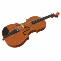 Fridge Magnet: Violin 3D Model: Photo Sculpture photo sculptures