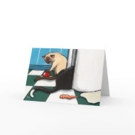 Fridge Raiders - Cat Art Greeting Card