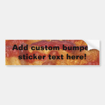 Fried Bacon Strip Bumper Stickers