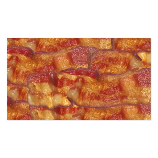 Fried Bacon Strip Business Card Template (back side)