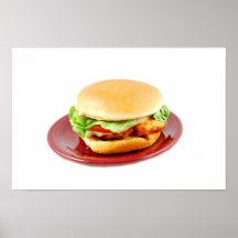 Fried Chicken Sandwich Posters