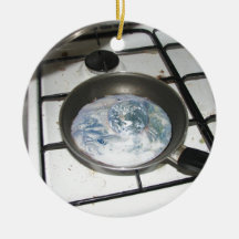 Fried Earth Christmas Ornaments