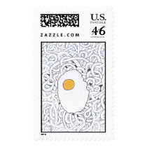 Fried Egg and Spaghetti stamps
