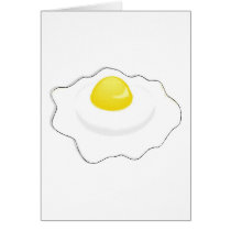 fried egg greeting card