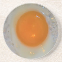 Fried egg drink coaster