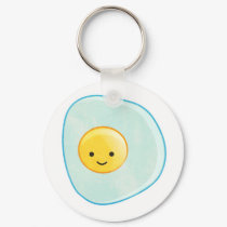 fried egg keychains