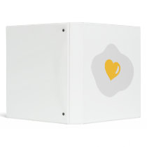 Fried egg love heart binders