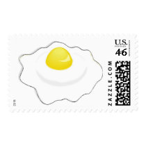 fried egg postage stamp