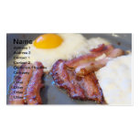 Fried eggs business card templates
