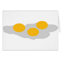 Fried Eggs Icon Greeting Card