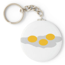 Fried Eggs Icon Key Chains