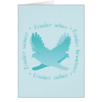 Frieden sichern, bewahren, leben, lieben cards