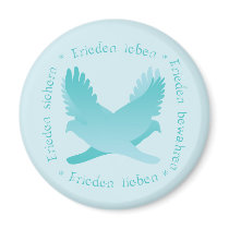 Frieden sichern, bewahren, leben, lieben magnets
