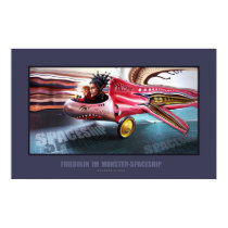 Friedolin spaceship posters by Malanda Friedolin spaceship posters