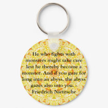 Friedrich Nietzsche - profound quotation keychains