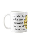Friedrich Nietzsche - profound quotation Coffee Mug