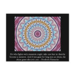 Friedrich Nietzsche - profound quotation postcards