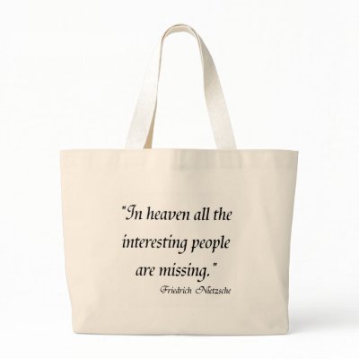 quotes on pictures. Friedrich Nietzsche Quotes on T-shirts! Tote Bag by 50thbirthdaygifts