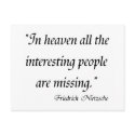 Friedrich Nietzsche Quotes on T-shirts! postcards