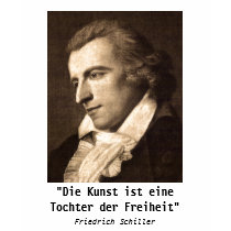 Friedrich Schiller: Kunst - Tochter der Freiheit t-shirts