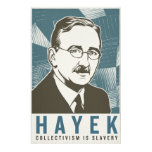 Friedrich von Hayek Vintage Print