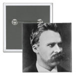 Friedrich Wilhelm Nietzsche (1844-1900) 1873 (b/w Pinback Buttons